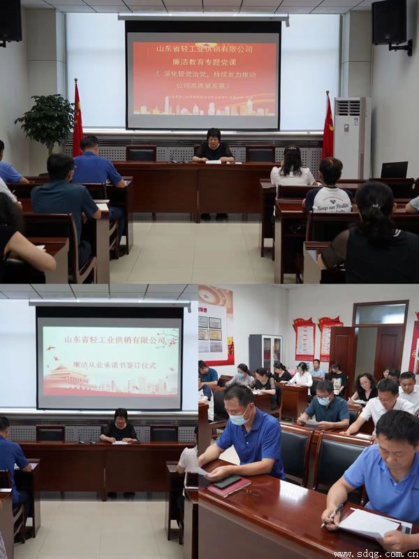 輕工供銷公司紀委開展“守紀律、講規矩”廉潔從業教育月活動