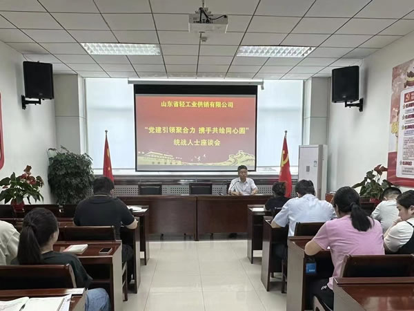 輕工供銷公司組織“黨建引領聚合力 攜手共繪同心圓”統戰人士座談會