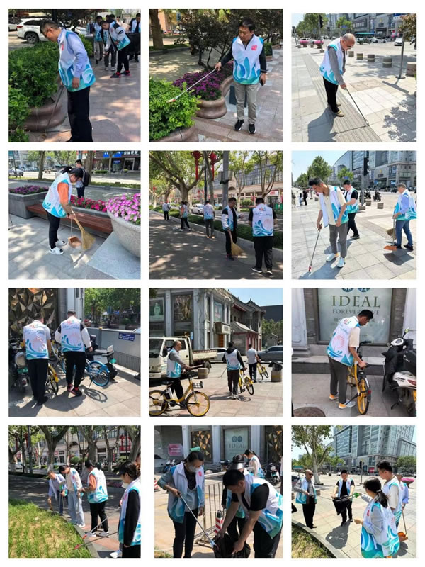 輕工供銷公司組織“黨團攜手樹先鋒，共創文明典范城”雙報到活動